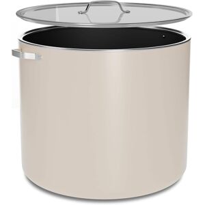 Bakken- Swiss - 16 Qt Aluminum Stock Pot, Nonstick Ceramic Coating, PTFE & PFAS Free, Oven Safe 500°F, SS Handles, Glass Lid - Cream Bakken- Swiss - 16 Qt Aluminum Stock Pot, Nonstick Ceramic Coating, PTFE & PFAS Free, Oven Safe 500°F, SS Handles, Glass Lid - Cream