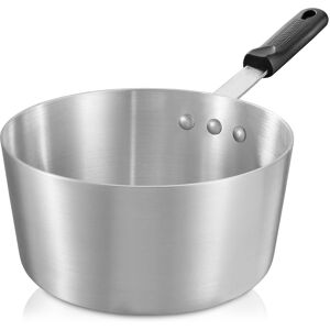 GRIDMANN - 3.75-QT Aluminum Sauce Pan and Silicone Handle NSF Pro Cookware - Silver GRIDMANN - 3.75-QT Aluminum Sauce Pan and Silicone Handle NSF Pro Cookware - Silver