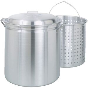 Bayou Classic - 82 Quart Stainless Steel Bayou Boiler Stockpot, Lid, 1182 - Silver Bayou Classic - 82 Quart Stainless Steel Bayou Boiler Stockpot, Lid, 1182 - Silver
