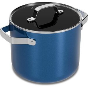 Bakken- Swiss - 5 Qt Aluminum Stock Pot, Nonstick Ceramic Coating, PTFE & PFAS Free, Oven Safe 500°F, SS Handles, Glass Lid - Blue Bakken- Swiss - 5 Qt Aluminum Stock Pot, Nonstick Ceramic Coating, PTFE & PFAS Free, Oven Safe 500°F, SS Handles, Glass Lid - Blue