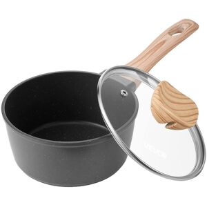 VEVOR - 1.5 QT Saucepan, Nonstick Saucepan with Tempered Glass Lid, Multipurpose Cooking Sauce Pot with Detachable Handle - Black VEVOR - 1.5 QT Saucepan, Nonstick Saucepan with Tempered Glass Lid, Multipurpose Cooking Sauce Pot with Detachable Handle - Black