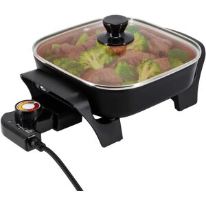 MegaChef - 8 Inch Electric Skillet with Lid in Black with Coating - Copper MegaChef - 8 Inch Electric Skillet with Lid in Black with Coating - Copper
