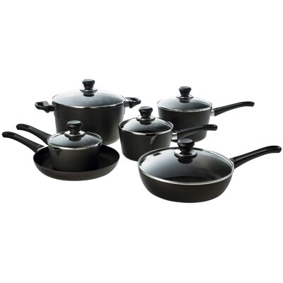 Scanpan - Classic 11 Piece Deluxe Nonstick Cookware Set - Black Scanpan - Classic 11 Piece Deluxe Nonstick Cookware Set - Black