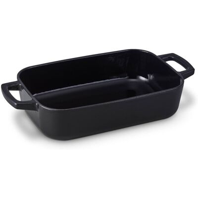 Alva - Nori Enameled Cast Iron Roasting Pan, 12" x 8" - Black Alva - Nori Enameled Cast Iron Roasting Pan, 12" x 8" - Black