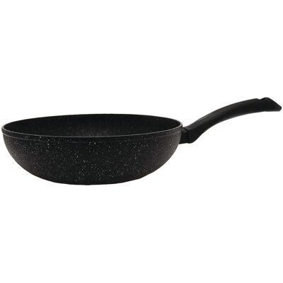 THE ROCK by Starfrit - 10" Stir Fry Pan with Bakelite Handle - Black THE ROCK by Starfrit - 10" Stir Fry Pan with Bakelite Handle - Black