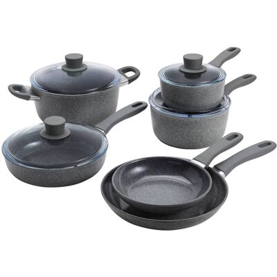 ZWILLING - Parma Plus Ceramic 10-pc Aluminum Ceramic Nonstick Cookware Set - Gray ZWILLING - Parma Plus Ceramic 10-pc Aluminum Ceramic Nonstick Cookware Set - Gray