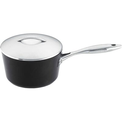 Scanpan - Professional 1 Quart Covered Saucepan - Black Scanpan - Professional 1 Quart Covered Saucepan - Black