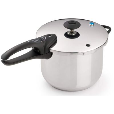 Presto - 6 Quart Pressure Cooker, Dishwasher Safe, Tri Clad Base - Stainless Steel Presto - 6 Quart Pressure Cooker, Dishwasher Safe, Tri Clad Base - Stainless Steel