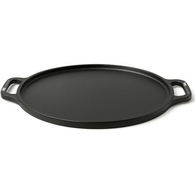 Amber Sporting Goods - Cast Iron 12" Griddle Pan Tawa, Pre-Seasoned Flat Skillet with Dual Handles for Breads & Pancakes - Black Amber Sporting Goods - Cast Iron 12" Griddle Pan Tawa, Pre-Seasoned Flat Skillet with Dual Handles for Breads & Pancakes - Black