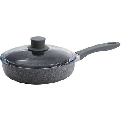 ZWILLING - Parma Plus Ceramic 2.6-qt Aluminum Ceramic Nonstick Saute Pan with Lid - Gray ZWILLING - Parma Plus Ceramic 2.6-qt Aluminum Ceramic Nonstick Saute Pan with Lid - Gray