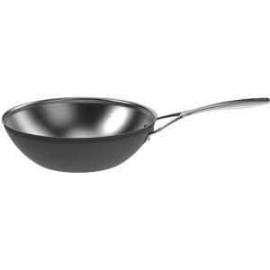 Demeyere - 5 Stainless Steel with Ceramic exterior coating 3.2-qt Wok - Black Demeyere - 5 Stainless Steel with Ceramic exterior coating 3.2-qt Wok - Black