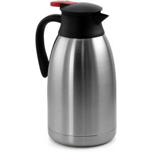 MegaChef - 2.11 Quart Stainless Steel Thermal Beverage Carafe for Coffee and Tea - Silver and Black MegaChef - 2.11 Quart Stainless Steel Thermal Beverage Carafe for Coffee and Tea - Silver and Black
