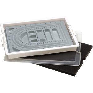 Bead Storage Solutions - Durable 4 Piece Work in Progress Bead Storage Tray, White - Clear and White Bead Storage Solutions - Durable 4 Piece Work in Progress Bead Storage Tray, White - Clear and White