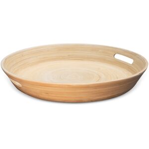 Lexa - Bamboo Serving Tray w/ Handles, 16 Inch, Bamboo - Natural Lexa - Bamboo Serving Tray w/ Handles, 16 Inch, Bamboo - Natural