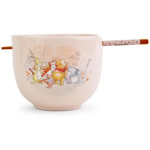 Disney - Winnie the Pooh Storybook 20-Ounce Ceramic Ramen Bowl and Chopstick Set - Pink Disney - Winnie the Pooh Storybook 20-Ounce Ceramic Ramen Bowl and Chopstick Set - Pink