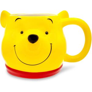 Disney - Winnie the Pooh 3D Sculpted Ceramic Mug Holds 20 Ounces - Yellow Disney - Winnie the Pooh 3D Sculpted Ceramic Mug Holds 20 Ounces - Yellow
