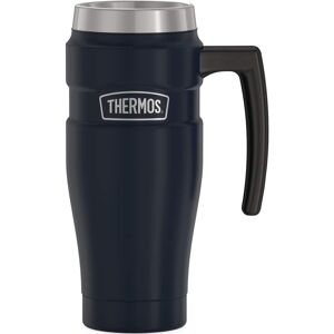 Thermos - 16-Ounce Stainless King Vacuum-Insulated Stainless Steel Travel Mug - Matte Blue Thermos - 16-Ounce Stainless King Vacuum-Insulated Stainless Steel Travel Mug - Matte Blue