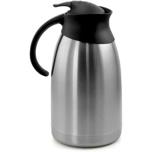 MegaChef - 2.11 Quart Stainless Steel Thermal Beverage Carafe for Coffee and Tea - Silver and Black MegaChef - 2.11 Quart Stainless Steel Thermal Beverage Carafe for Coffee and Tea - Silver and Black