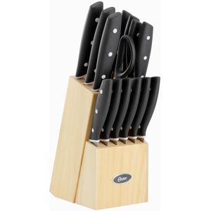 Oster - Collister 15 Piece Stainless Steel Cutlery Set with Soft Grip Handles - Black Oster - Collister 15 Piece Stainless Steel Cutlery Set with Soft Grip Handles - Black
