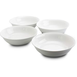 Gibson - Home Wide 8.75 in. Stoneware Dinner and Serving Bowls, Set of 4 - White Gibson - Home Wide 8.75 in. Stoneware Dinner and Serving Bowls, Set of 4 - White