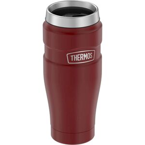Thermos - 16 oz. Stainless King Vacuum Insulated Travel Mug - Matte Cranberry - Red Thermos - 16 oz. Stainless King Vacuum Insulated Travel Mug - Matte Cranberry - Red
