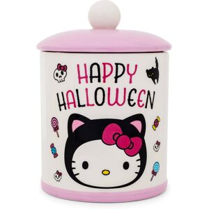 Silver Buffalo - Sanrio Hello Kitty Cat "Happy Halloween" Ceramic Snack Jar 8 Inches Tall - Black Silver Buffalo - Sanrio Hello Kitty Cat "Happy Halloween" Ceramic Snack Jar 8 Inches Tall - Black
