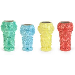 ThinkGeek - Geeki Tikis The Golden Girls Ceramic Mugs Set of 4 - Multicolored ThinkGeek - Geeki Tikis The Golden Girls Ceramic Mugs Set of 4 - Multicolored
