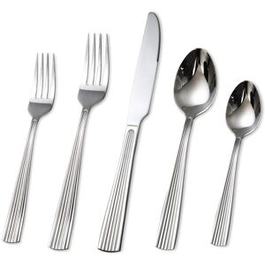 KOOMADE - Flatware Empire20/ 40/45Pcs Stainless Steel Textured Finish Dishwasher Safe Includes Salad Fork Knife Spoon - 20PCS KOOMADE - Flatware Empire20/ 40/45Pcs Stainless Steel Textured Finish Dishwasher Safe Includes Salad Fork Knife Spoon - 20PCS
