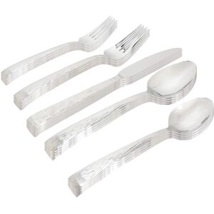 Gibson - Home Cowper 20 Piece Stainless Steel Flatware Set - Silver Gibson - Home Cowper 20 Piece Stainless Steel Flatware Set - Silver