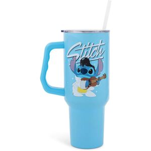 Disney - Lilo & Stitch Elvis Stainless Steel Tumbler With Handle Holds 40 Ounces - Blue Disney - Lilo & Stitch Elvis Stainless Steel Tumbler With Handle Holds 40 Ounces - Blue