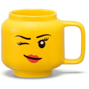 Room Copenhagen - LEGO: Classic Minifigures Winking Girl Ceramic Mug, 8.6oz - Yellow Room Copenhagen - LEGO: Classic Minifigures Winking Girl Ceramic Mug, 8.6oz - Yellow