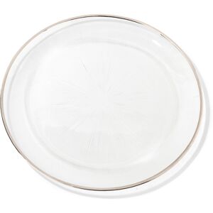 American Atelier - Elite Glass Charger Plate with Rim 13"D - Silver American Atelier - Elite Glass Charger Plate with Rim 13"D - Silver