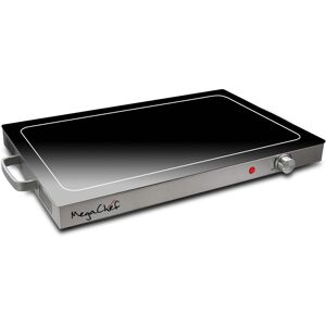 MegaChef - Electric Warming Tray With Adjustable Temperature Control - Silver MegaChef - Electric Warming Tray With Adjustable Temperature Control - Silver