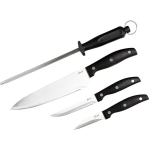 Oster - Granger 4 Piece Stainless Steel Blade Cutlery Set - Black Oster - Granger 4 Piece Stainless Steel Blade Cutlery Set - Black