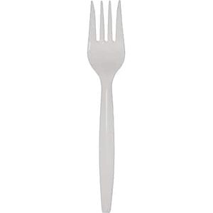 SmartStock - Dixie Ultra Series-B Plastic Fork Refills, Medium-Weight, 960/Carton - White SmartStock - Dixie Ultra Series-B Plastic Fork Refills, Medium-Weight, 960/Carton - White