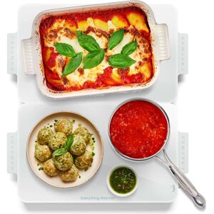 Chefman - Everything Warmer Modular Expanding Warming Tray, Two 10” x 16” Trays - Concrete Chefman - Everything Warmer Modular Expanding Warming Tray, Two 10” x 16” Trays - Concrete