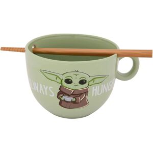 Star Wars - The Child "Always Hungry" Ramen Mug with Chopsticks - Green Star Wars - The Child "Always Hungry" Ramen Mug with Chopsticks - Green