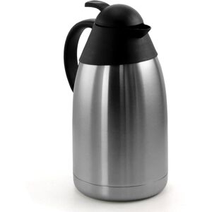 MegaChef - 2.11 Quart Stainless Steel Thermal Beverage Carafe for Coffee and Tea - Silver and Black MegaChef - 2.11 Quart Stainless Steel Thermal Beverage Carafe for Coffee and Tea - Silver and Black