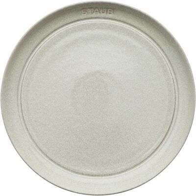 Staub - Ceramic Dinnerware 4-pc 9-inch Salad Plate Set - White Truffle Staub - Ceramic Dinnerware 4-pc 9-inch Salad Plate Set - White Truffle