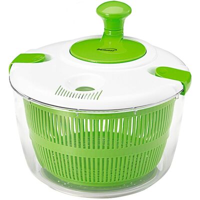 Brentwood - 5 Quart Salad Spinner with Serving Bowl - Green Brentwood - 5 Quart Salad Spinner with Serving Bowl - Green