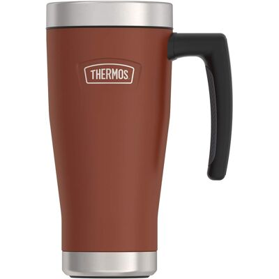 Thermos - Icon 16-Oz Stainless Steel Mug - Saddle Thermos - Icon 16-Oz Stainless Steel Mug - Saddle