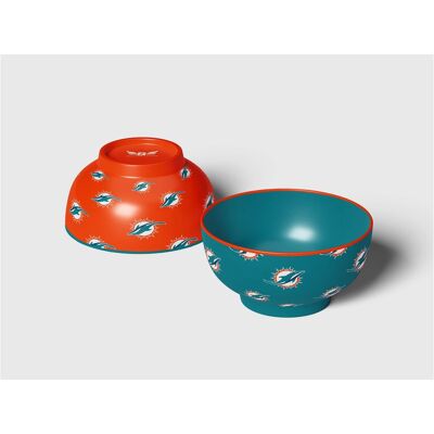 Pegasus - Miami Dolphins 6" Home & Away Two-Piece Serving Bowl Set - Multicolor Pegasus - Miami Dolphins 6" Home & Away Two-Piece Serving Bowl Set - Multicolor