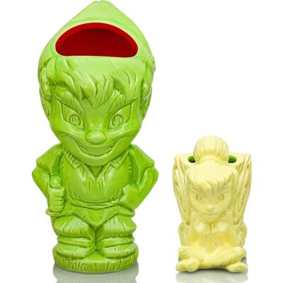 Geeki Tikis Disney Peter Pan and Tinker Bell Mug Set - Green Geeki Tikis Disney Peter Pan and Tinker Bell Mug Set - Green