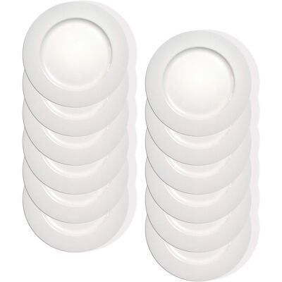 American Atelier - Round Charger Plates 12-Piece Set 13" - White American Atelier - Round Charger Plates 12-Piece Set 13" - White