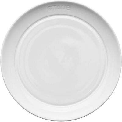 Staub - Ceramic Dinnerware 4-pc 6-inch Appetizer Plate Set - White Staub - Ceramic Dinnerware 4-pc 6-inch Appetizer Plate Set - White