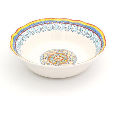 Euro Ceramica Home - Duomo 10" Serving Bowl - Gold Euro Ceramica Home - Duomo 10" Serving Bowl - Gold