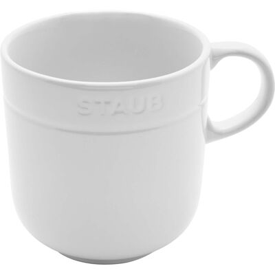 Staub - Ceramic Dinnerware 4-pc 16 oz. Mug Set - White Staub - Ceramic Dinnerware 4-pc 16 oz. Mug Set - White