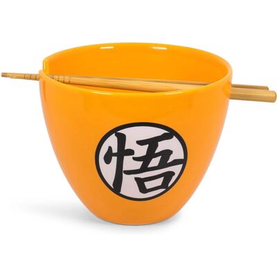 Just Funky - Dragon Ball Z 4-Star Ball Ceramic Noodle Bowl & Chopsticks Set 16 Ounce Dish - Orange Just Funky - Dragon Ball Z 4-Star Ball Ceramic Noodle Bowl & Chopsticks Set 16 Ounce Dish - Orange