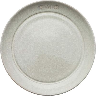 Staub - Ceramic Dinnerware 4-pc 6-inch Appetizer Plate Set - White Truffle Staub - Ceramic Dinnerware 4-pc 6-inch Appetizer Plate Set - White Truffle