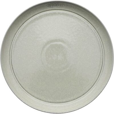 Staub - Ceramic Dinnerware 4-pc 10-inch Dinner Plate Set - White Truffle Staub - Ceramic Dinnerware 4-pc 10-inch Dinner Plate Set - White Truffle